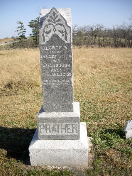 prather monroe county iowa pioneer cemetery