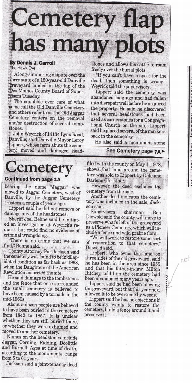 Des Moines County Cemetery
