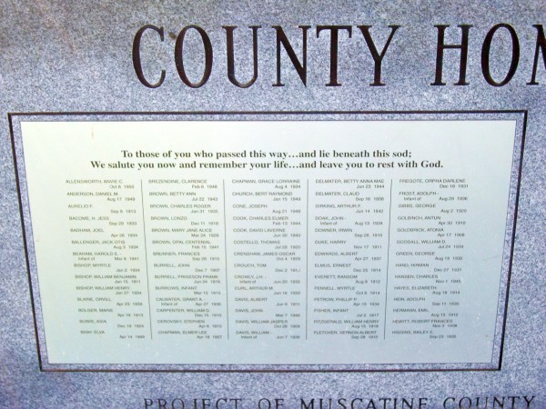 Muscatine County Iowa Left Side