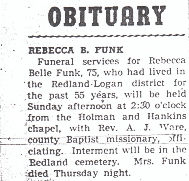 Rebecca Belle Funk