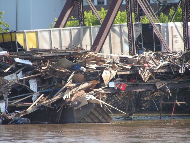 Cedar Rapids 2008 Floods Downtown