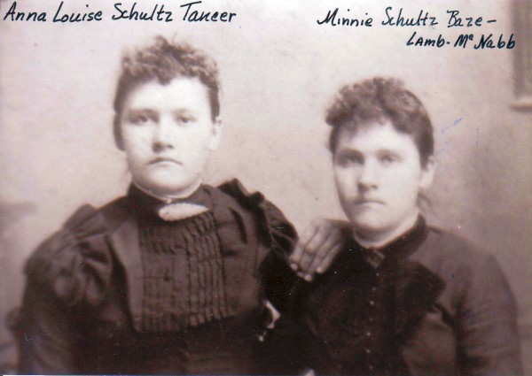 Anna Louise (elise) Schultz Tancer Minnie Schultz Baze Lamb McNabb