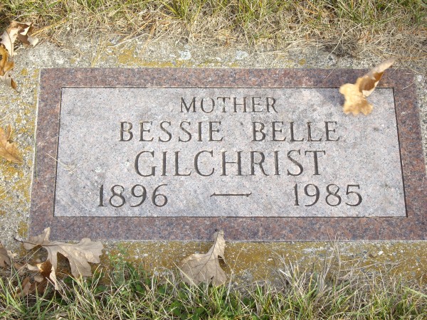 Bessie belle gilchrist solway minnesota grave