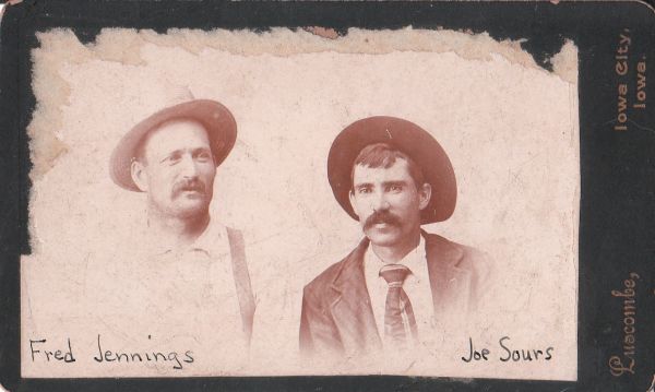 Fred Jennings Joe Sours Iowa city Iowa