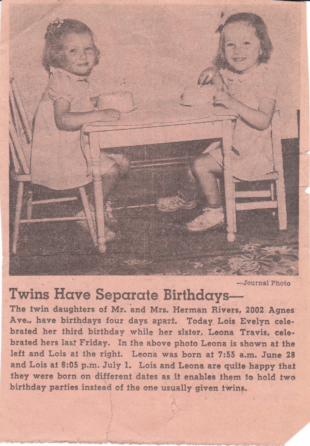 Lois and Leona Rivers Daphna Craig