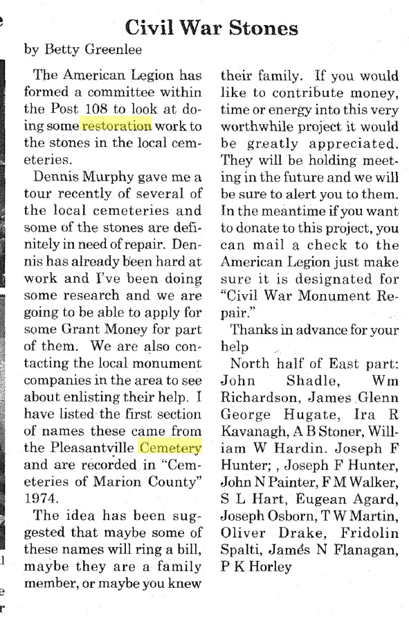 cemetery preservation