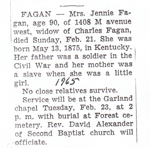 Jennie Fagan Iowa